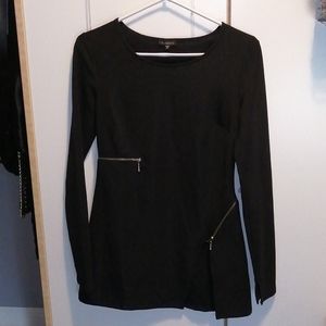 Zipper dress long sleeve